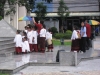 Školní výprava u pomníku tří králů, Chiang Mai